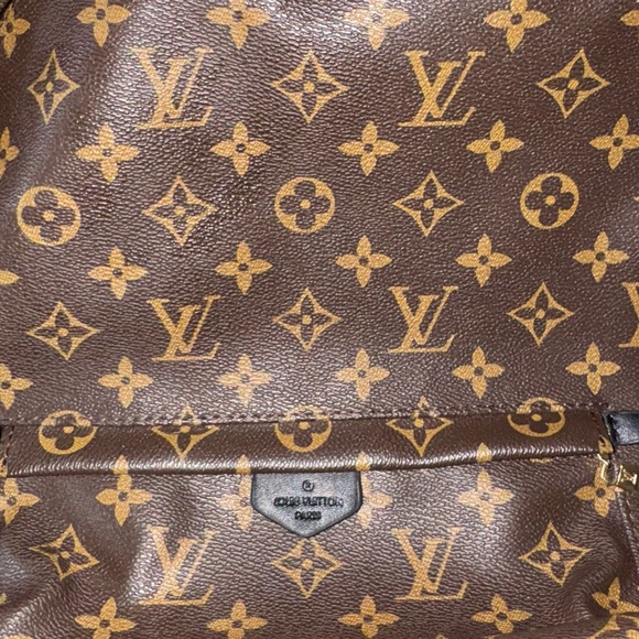 Louis Vuitton Brown Monogram Canvas Tote with Black Straps - Picture 3 of 10